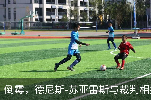 倒霉，德尼斯-苏亚雷斯与裁判相撞嘴部流血